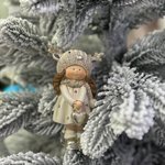 Новорічна підвіска/Дівчинка з сердечком