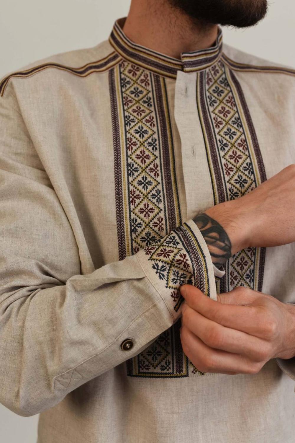 Embroidered men's shirt Yakiv