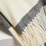 A black-white scarf