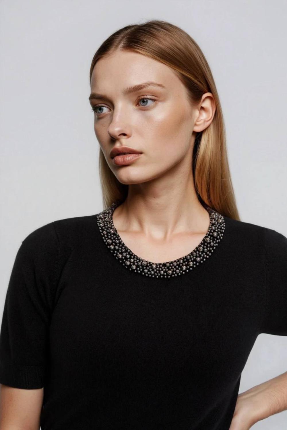 Black short-sleeved jacket Z-SW-4864-L-realise