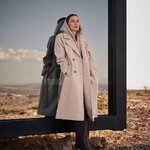 A beige coat