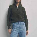 Women's warm olive jumper