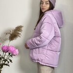 Куртка жіноча тепла бузкова JB001 DIAS