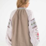 Women's embroidered linen shirt