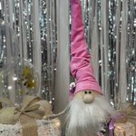 Гном новорічний рожевий