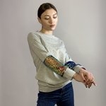 Світшот сірий з паєтками Bliss Room