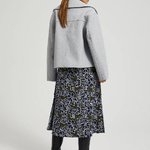 Grey cropped coat