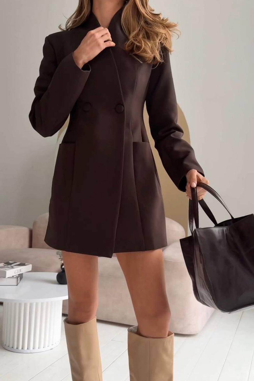 Chocolate jacket dress 520_choco