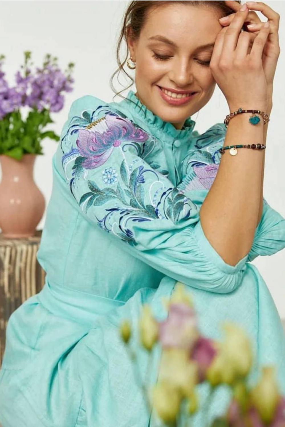 Women's embroidered dress of the author's work