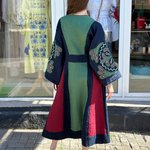 Вишита синьо-зелена сукня ГЕЛЕНА авторської роботи EMBROIDERED GEM