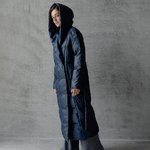 Women's down jacket in navy color