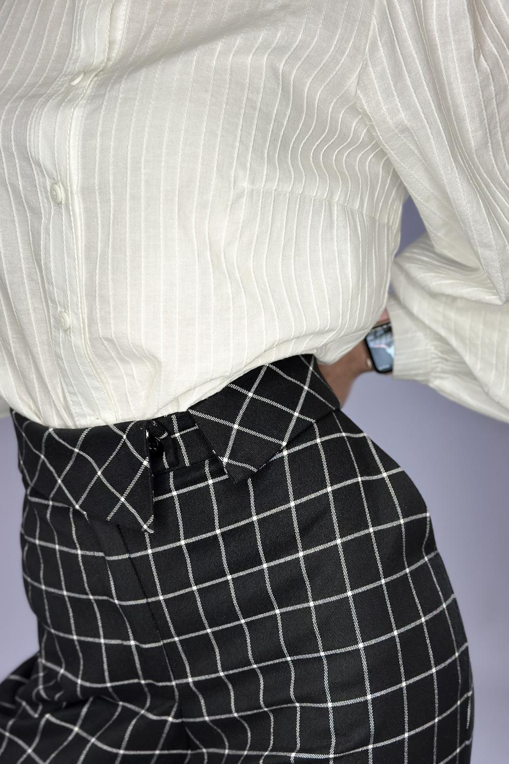 Trousers checked warm Yuka Paris