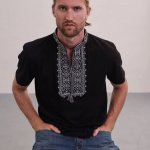 Embroidered men's t-shirt King Danylo MEREZHKA