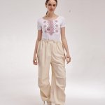 Embroidered women's T-shirt Carpathian ornament MEREZHKA