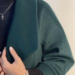 Пальто жіноче демісезонне з вовни смарагдове Mirella moda