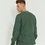 Custom embroidered emerald men's shirt EMBROIDERED GEM