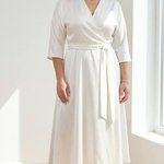Milk midi dress Plus Size barbie_silk_milk