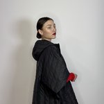 Jacket women's spring black with short sleeves FW22-804 Marina V