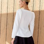 Milk dress with basque