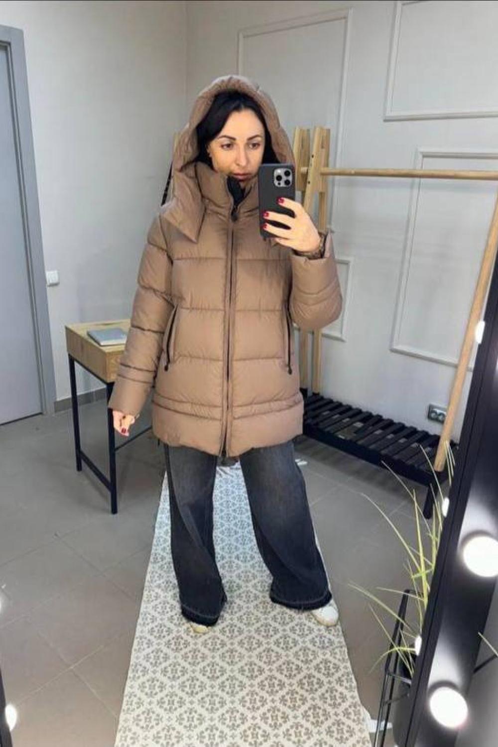 Jacket in mocha color