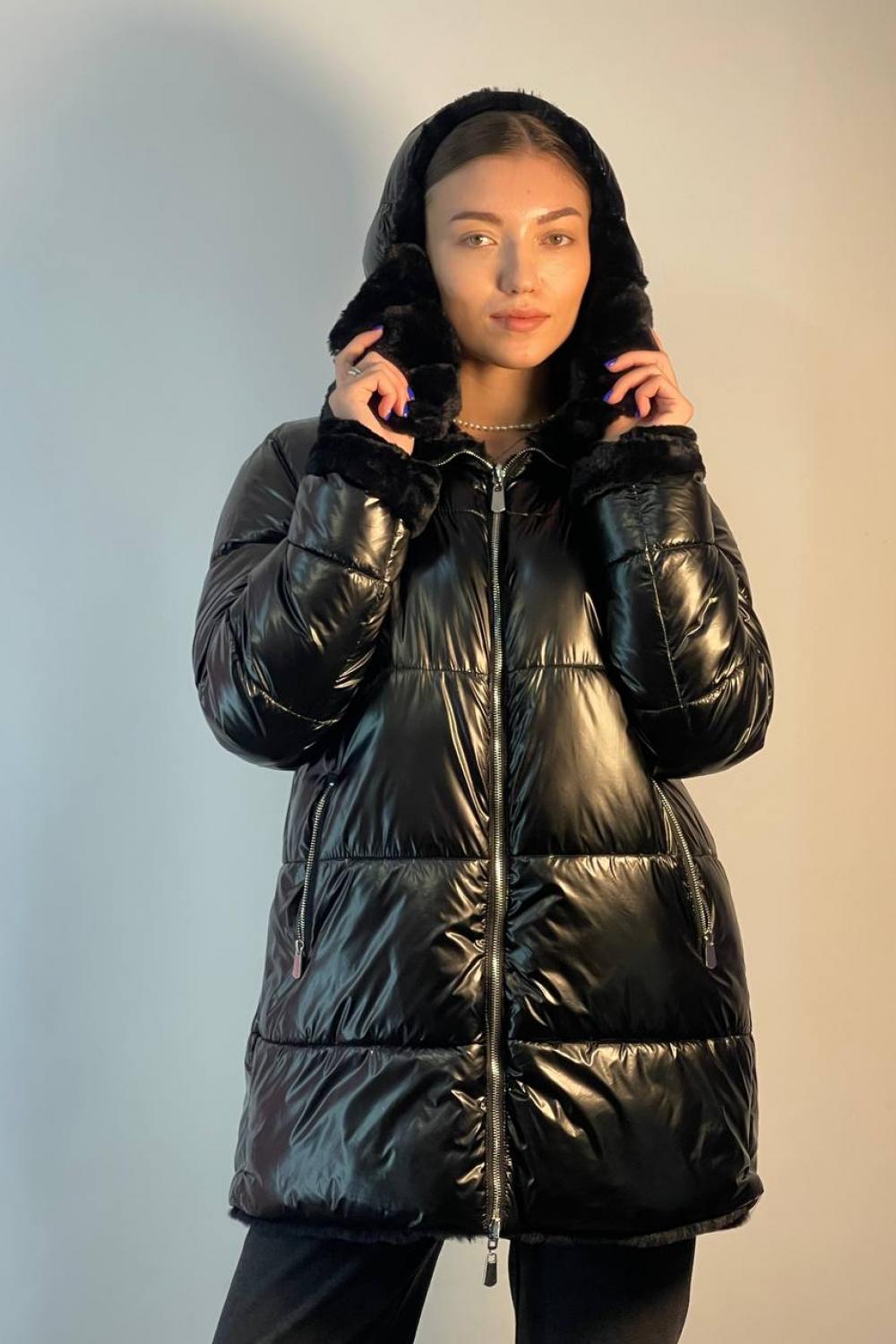 Two-sided women's black jacket 2107-2 UNISONO