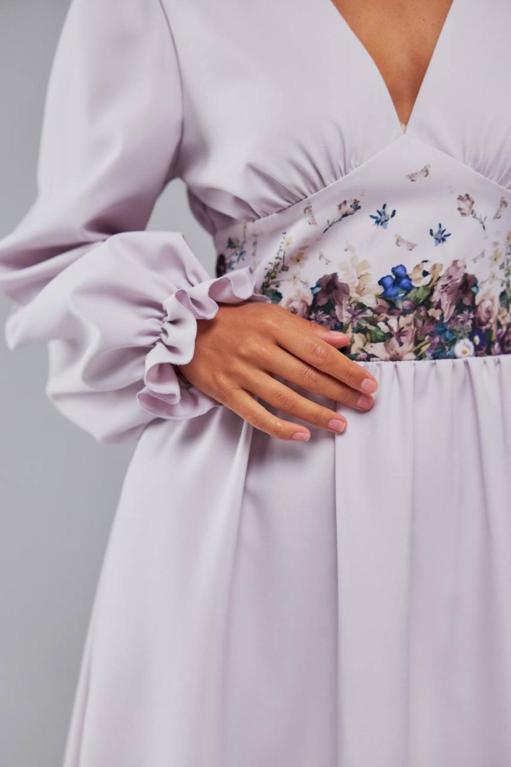 Floral print dress festive