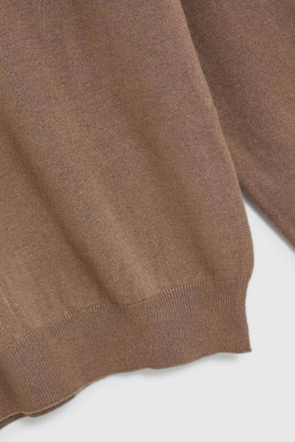 Women's coffee-colored turtleneck