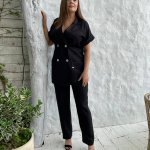 Suit women's summer made of lightweight black Petro Soroka