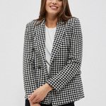 Jacket double-breasted houndstooth L-MR-4004 Moodo
