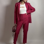 Suit woman crimson jacket + trousers 304 HARDY