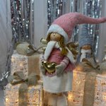 Soft Christmas toy/ Girl with a heart of gold