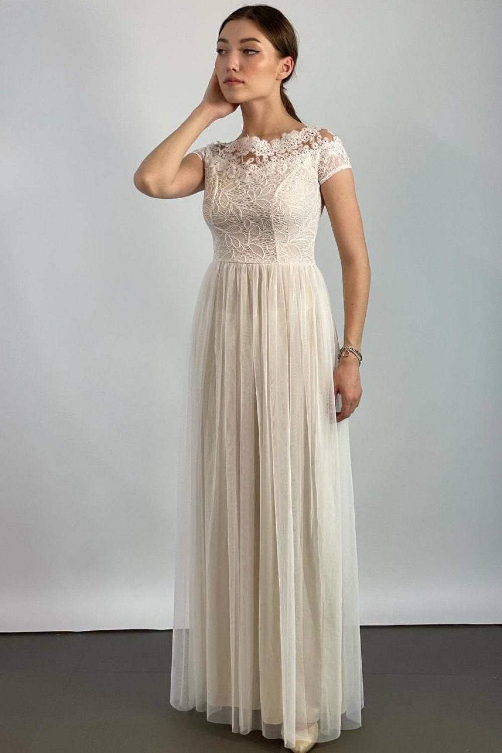 Dress white long Tanita Romario