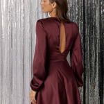 Romantic silk mini dress