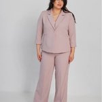 Пудровий костюм Plus Size