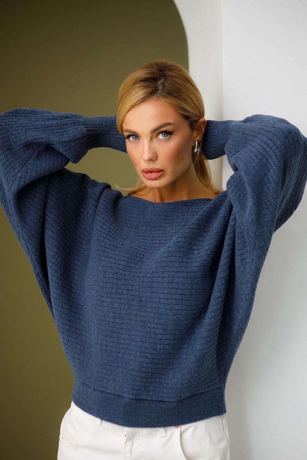 Джемпер Мишка в кольорі індіго 2715 BELLISE