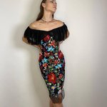 Embroidered women's dress FAUST couture