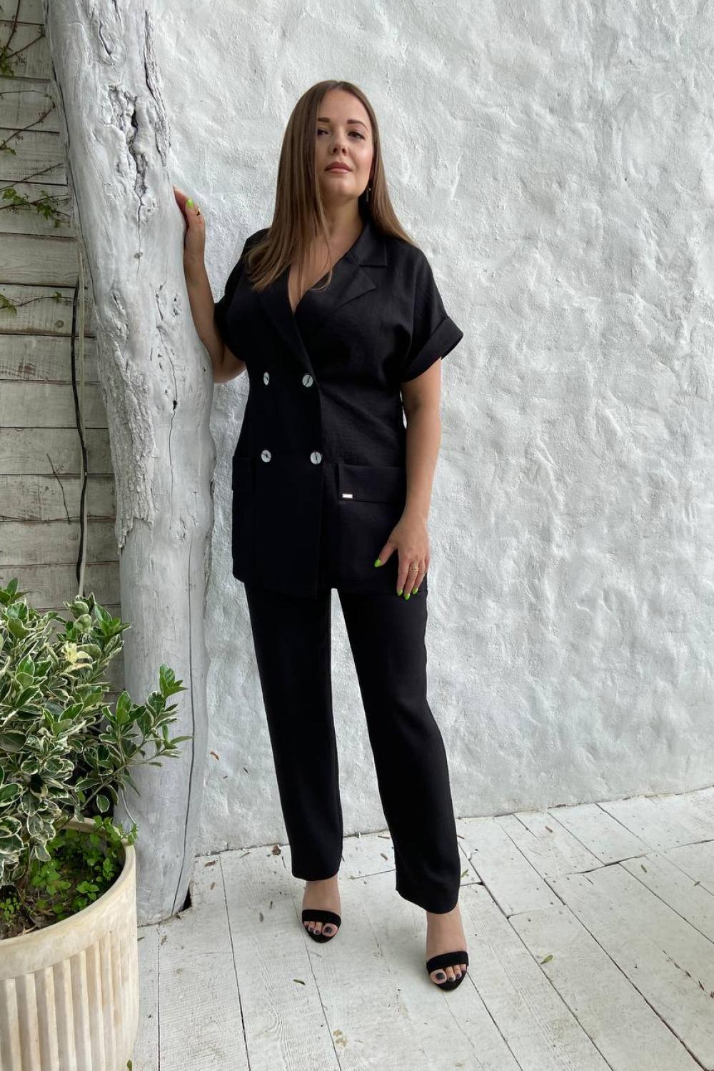 Suit women's summer made of lightweight black Petro Soroka