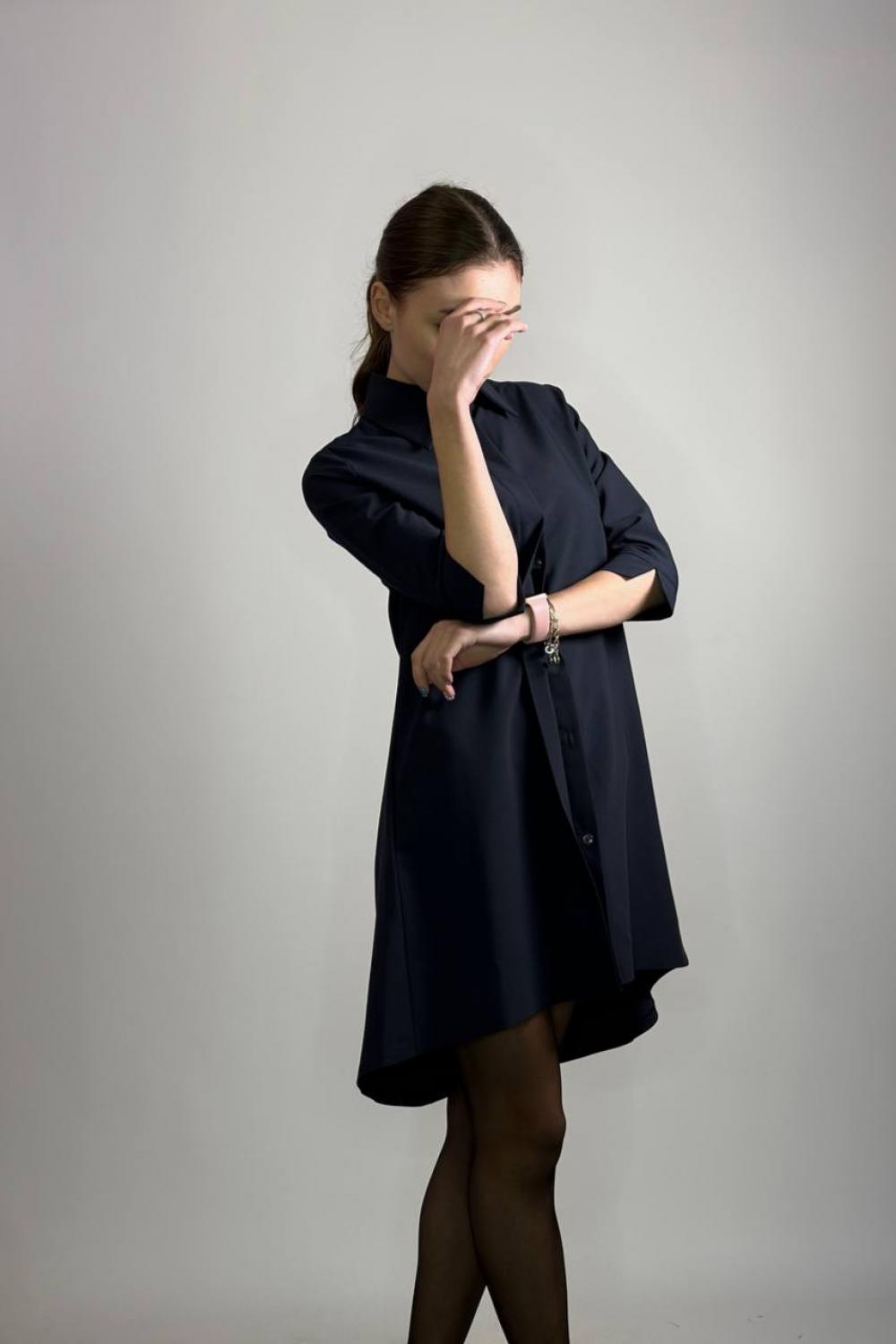 Сукня-сорочка синя WOMEN'S WEAR