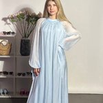 Blue summer maxi dress