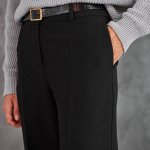 Gwyneth STIMMA loose-fitting black trousers