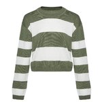 Olive striped jumper