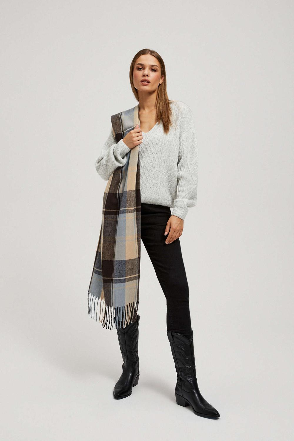 A brown scarf