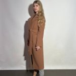 Caramel coat for women