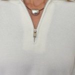 Crop ecru sweater