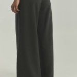 Wide pants with pleats