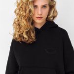 Suit woman sports warm on fleece black Lerman STIMMA