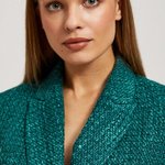 Women's green tweed jacket Z-MR-4204 MOODO