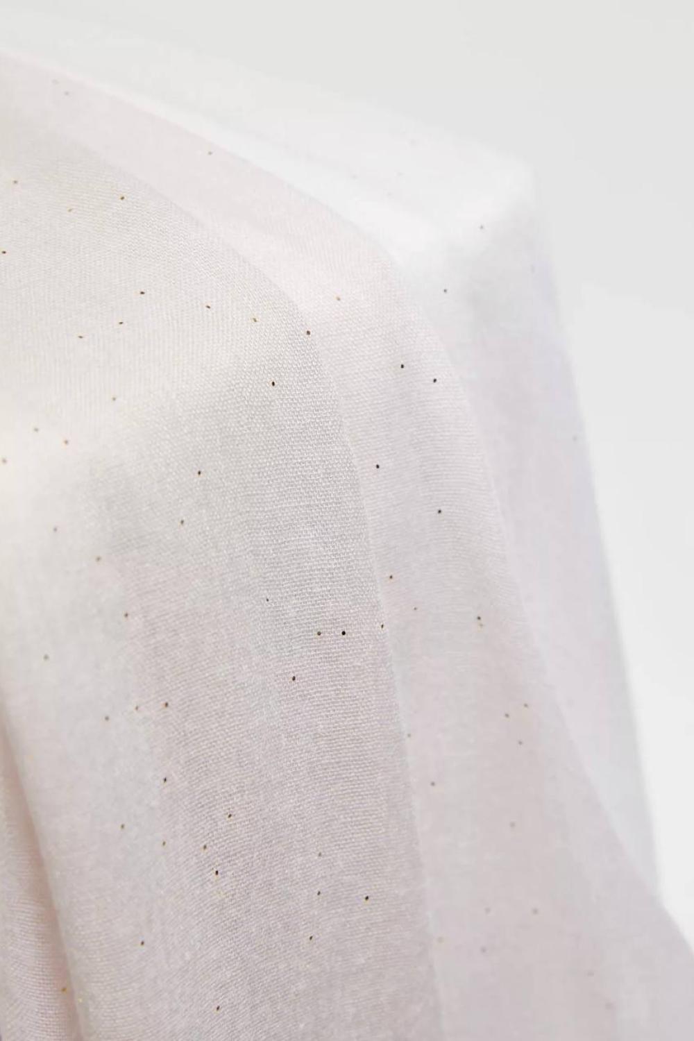 Light pink scarf with gold print MOODO