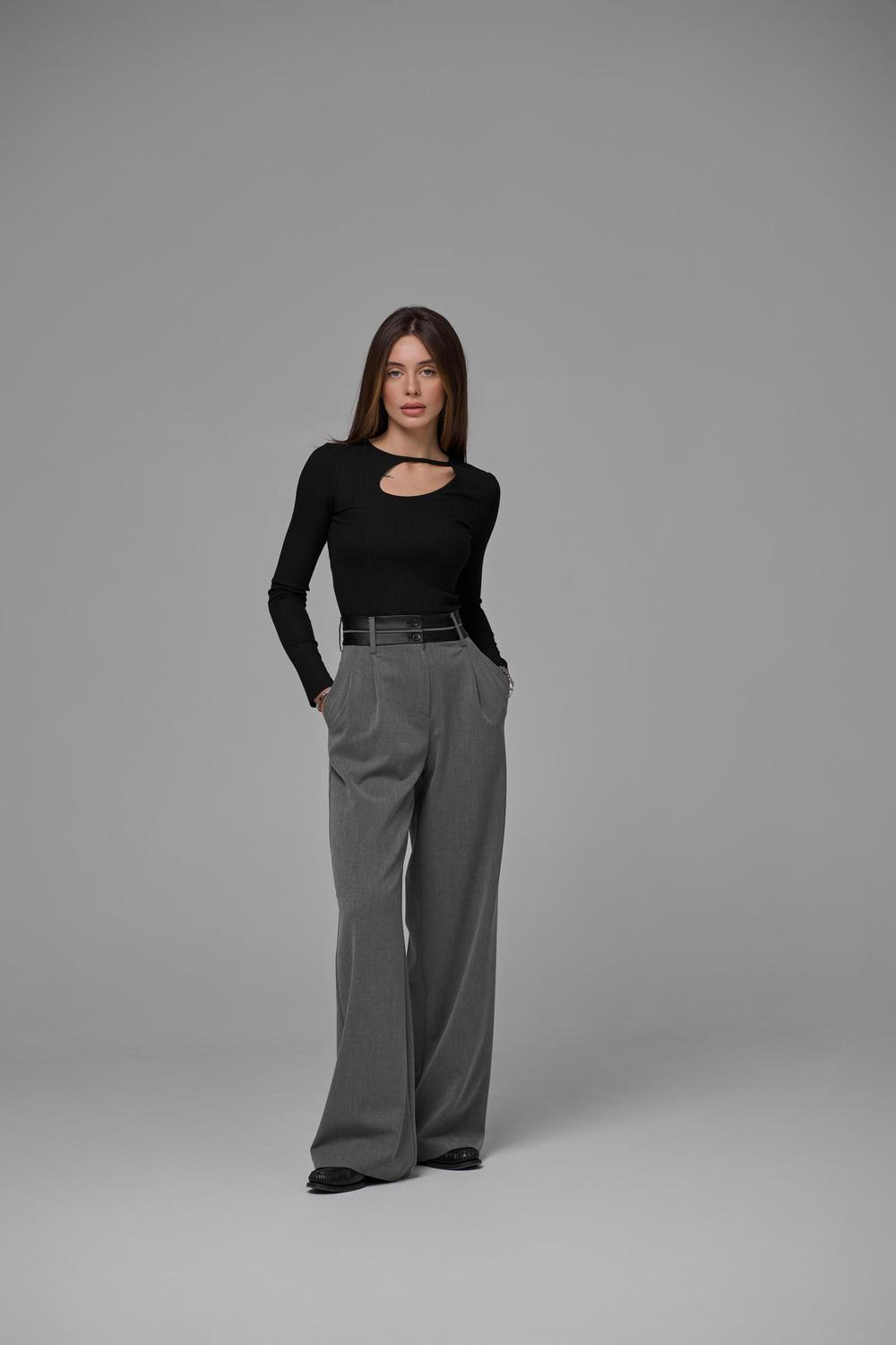 Trousers palazzo graphite 518 ROY