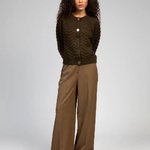 PERLINA-K-REALIZ women's chocolate-coloured trousers